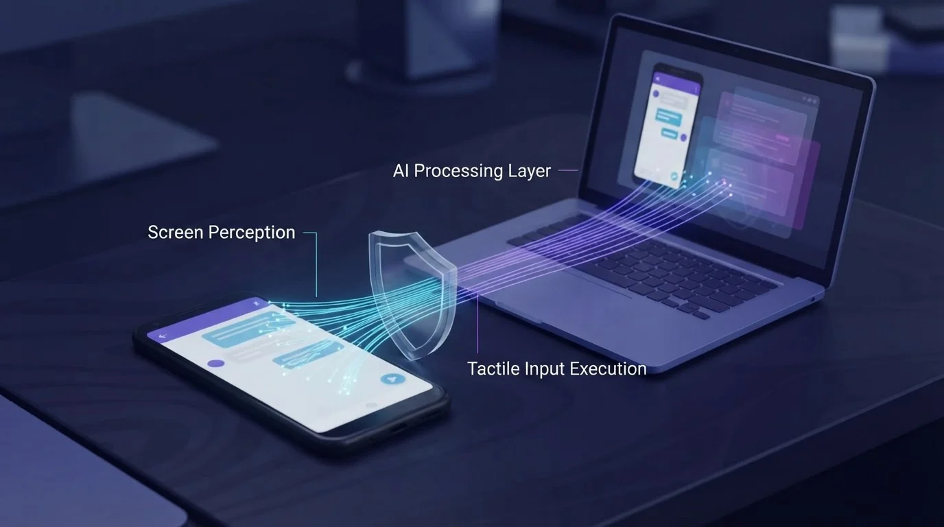 can an AI agent control an Android phone without root